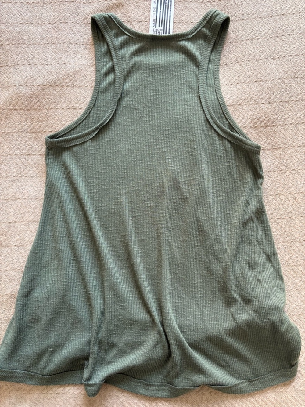 Free People Ribbed Tank Tops in Olive and Black - Knot Front - Picture 8 of 13